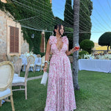 Floral Ruffle Tiered Maxi Dress