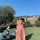 Floral Ruffle Tiered Maxi Dress