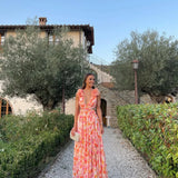 Floral Ruffle Tiered Maxi Dress