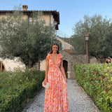Floral Ruffle Tiered Maxi Dress