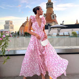 Floral Ruffle Tiered Maxi Dress
