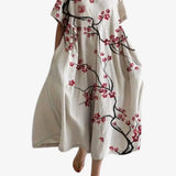 Printed Oversized Midi Dress