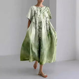 Printed Oversized Midi Dress