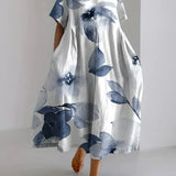 Printed Oversized Midi Dress
