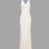 Ruffle Trim Maxi Dress