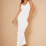 Ruffle Trim Maxi Dress
