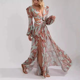 Floral Wrap Maxi Dress
