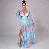 Floral Wrap Maxi Dress
