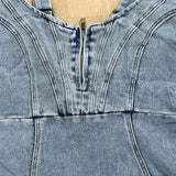 Denim Corset Midi Dress