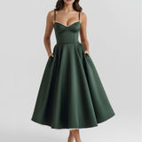 Spaghetti Strap Midi Dress