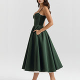Spaghetti Strap Midi Dress