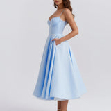 Spaghetti Strap Midi Dress