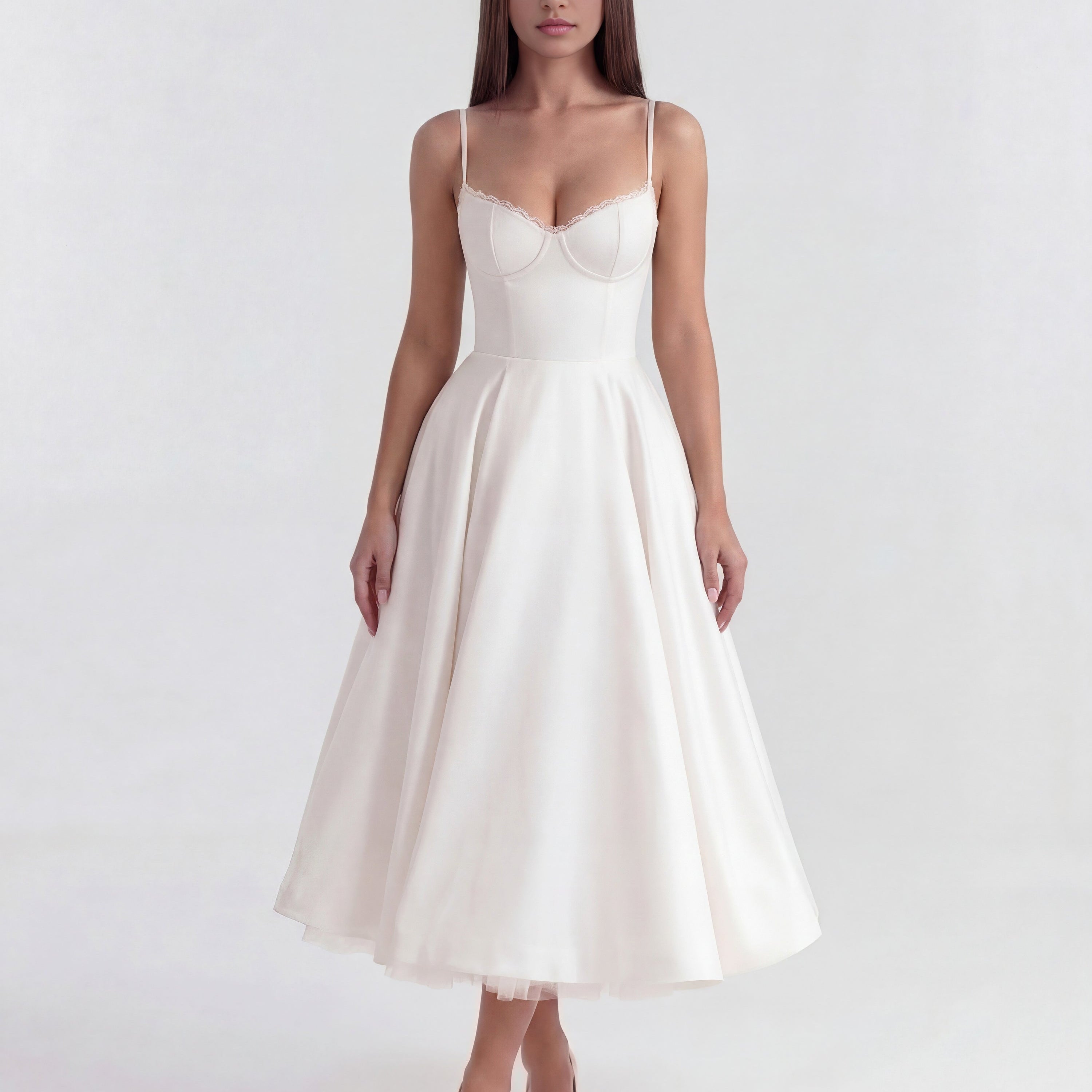 Spaghetti Strap Midi Dress