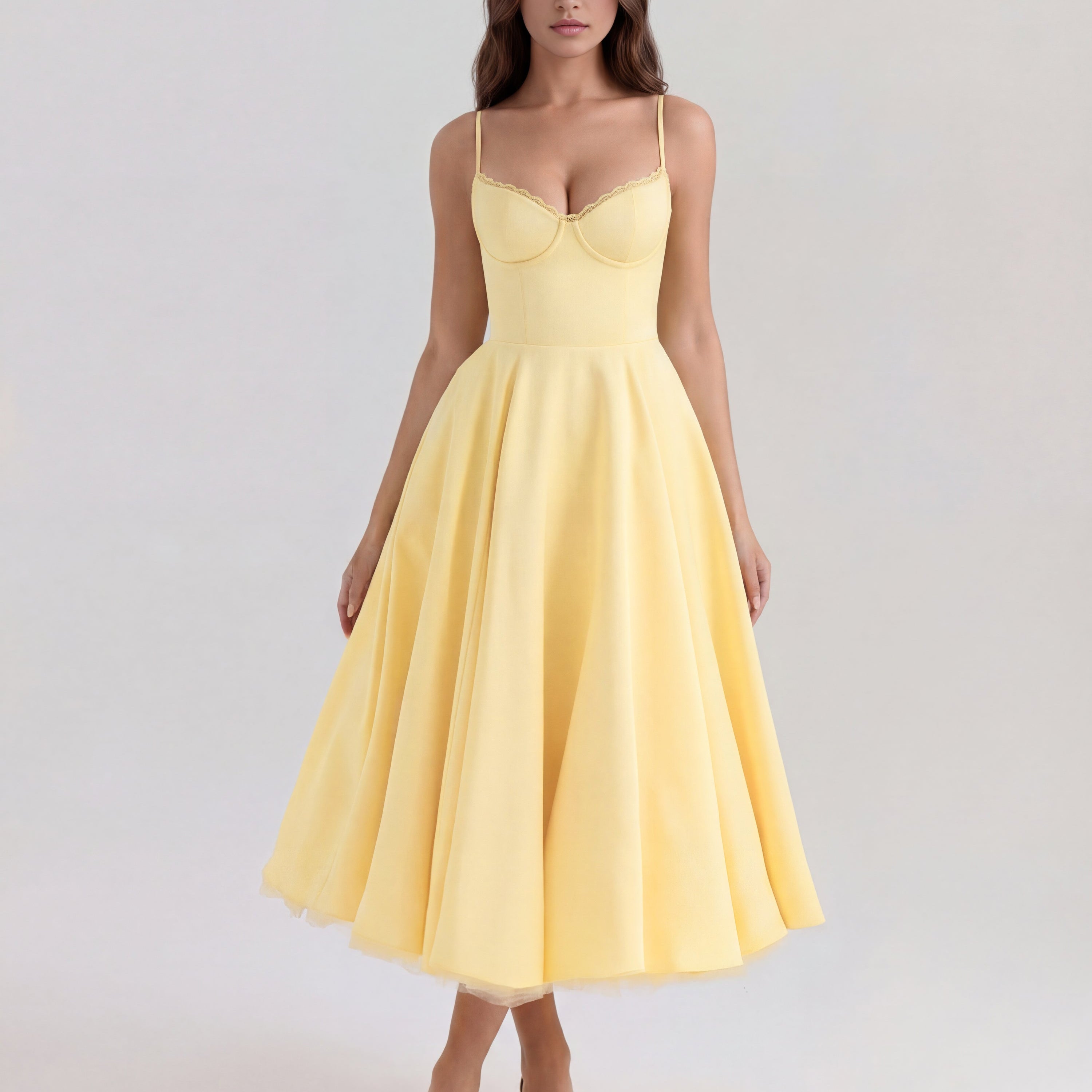 Spaghetti Strap Midi Dress