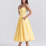 Spaghetti Strap Midi Dress