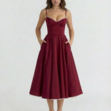 Spaghetti Strap Midi Dress
