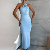 One Shoulder Bodycon Midi Dress