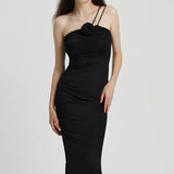 One Shoulder Bodycon Midi Dress