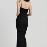 One Shoulder Bodycon Midi Dress