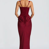 Square Neck Bodycon Maxi Dress