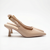 Elira Slingback Court Heels – Pointed Toe Elegance with All-Day Comfort