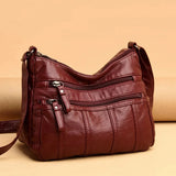 Women's Water-Repellent PU Leather Crossbody Bag
