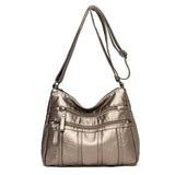Women's Water-Repellent PU Leather Crossbody Bag