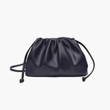 Women's Compact Vegan Leather Dumpling Crossbody Bag