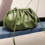 Women's Compact Vegan Leather Dumpling Crossbody Bag