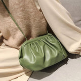 Women's Compact Vegan Leather Dumpling Crossbody Bag