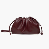 Women's Compact Vegan Leather Dumpling Crossbody Bag