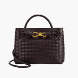 Women's Woven Vegan Leather Handbag