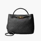 Women's Woven Vegan Leather Handbag