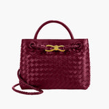 Women's Woven Vegan Leather Handbag