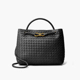 Women's Woven Vegan Leather Handbag
