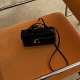 Women's Compact Woven Vegan Leather Handbag