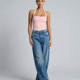 Women's High Waist Barrel Leg Denim Jeans