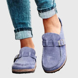 Women's Suede-Look Slip-On Cushioned Footbed Clogs
