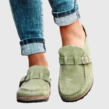 Women's Suede-Look Slip-On Cushioned Footbed Clogs