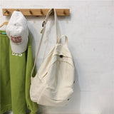 Women's Water-Repellent Canvas Backpack with Laptop Pocket