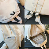 Women's Water-Repellent Canvas Backpack with Laptop Pocket
