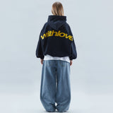 Graphic Print Oversized Hoodie