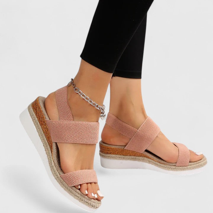 Adjustable Wedge Strap Sandals
