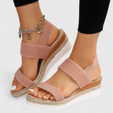 Adjustable Wedge Strap Sandals