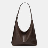 Women's Minimalist Shoulder Bag with Wide Strap